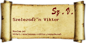 Szelezsán Viktor névjegykártya