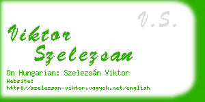 viktor szelezsan business card